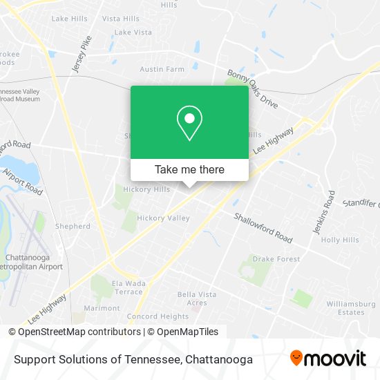 Mapa de Support Solutions of Tennessee