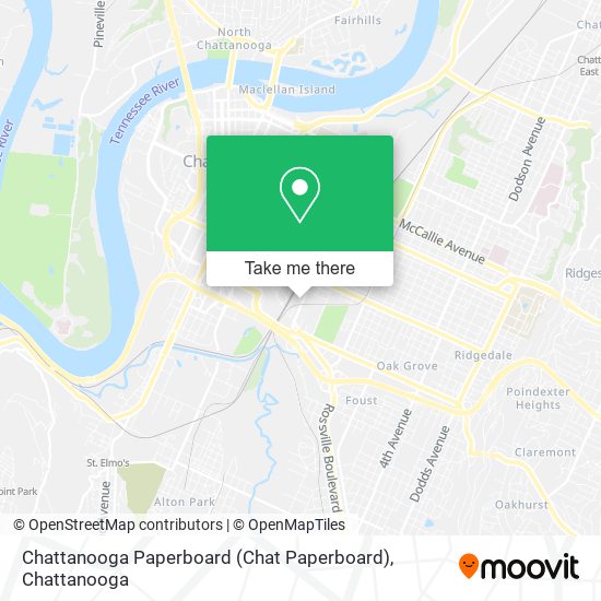 Chattanooga Paperboard (Chat Paperboard) map