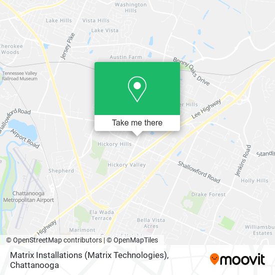 Mapa de Matrix Installations (Matrix Technologies)