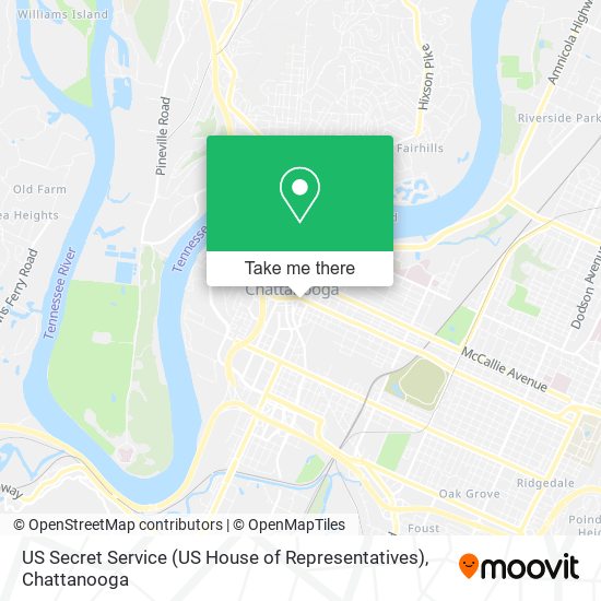 US Secret Service (US House of Representatives) map