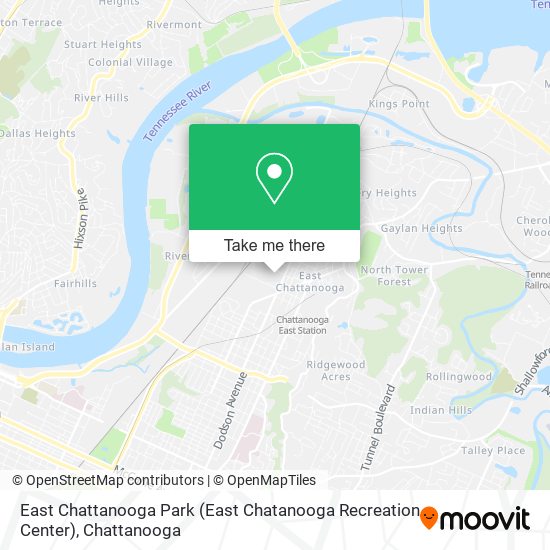 Mapa de East Chattanooga Park (East Chatanooga Recreation Center)
