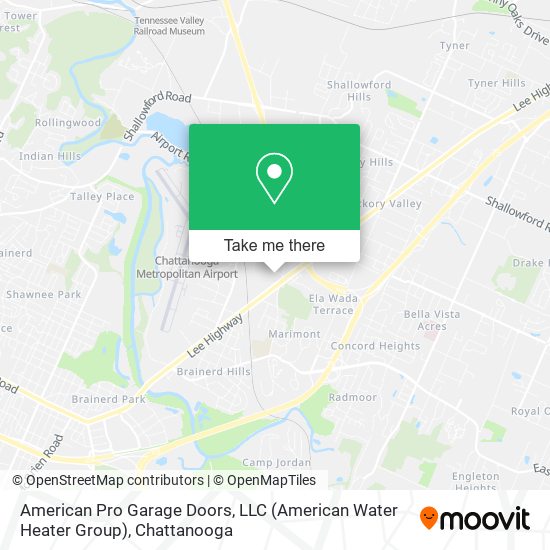 American Pro Garage Doors, LLC (American Water Heater Group) map