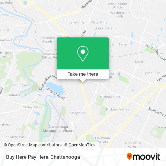 Mapa de Buy Here Pay Here