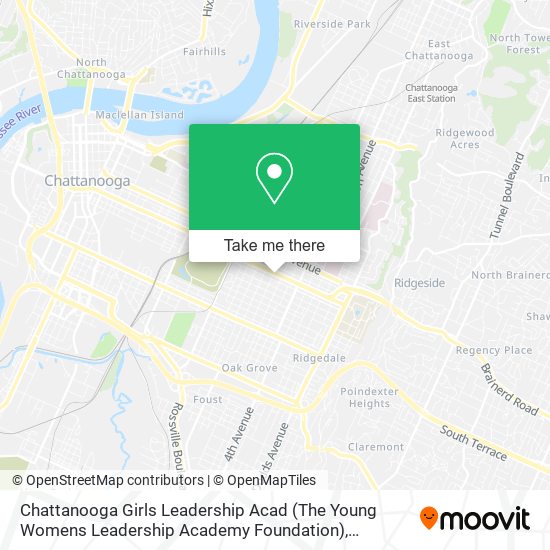 Chattanooga Girls Leadership Acad (The Young Womens Leadership Academy Foundation) map