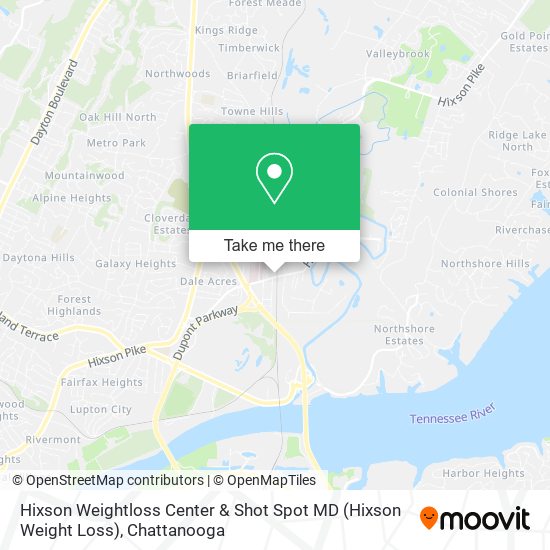 Mapa de Hixson Weightloss Center & Shot Spot MD (Hixson Weight Loss)