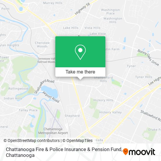 Chattanooga Fire & Police Insurance & Pension Fund map