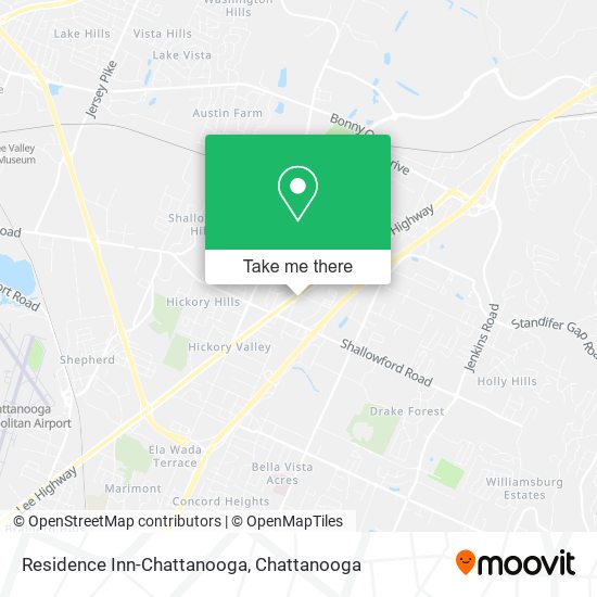 Residence Inn-Chattanooga map