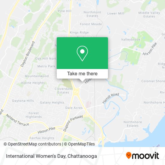 International Women's Day map