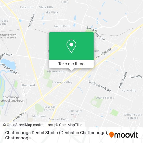 Chattanooga Dental Studio (Dentist in Chattanooga) map