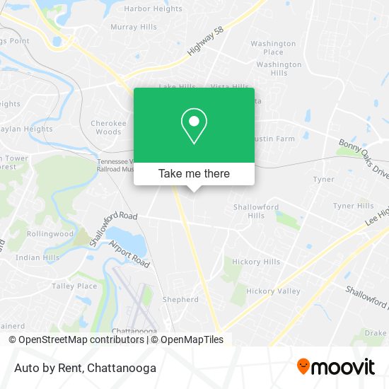 Auto by Rent map