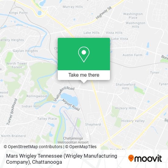 Mars Wrigley Tennessee (Wrigley Manufacturing Company) map