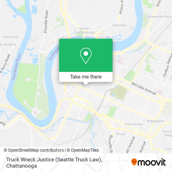 Mapa de Truck Wreck Justice (Seattle Truck Law)