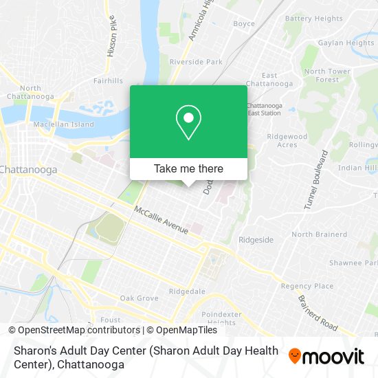 Sharon's Adult Day Center map