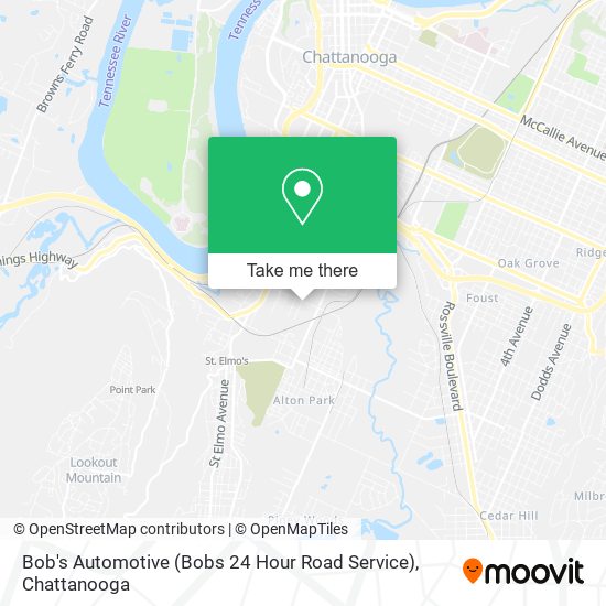 Bob's Automotive (Bobs 24 Hour Road Service) map