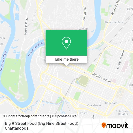 Big 9 Street Food map