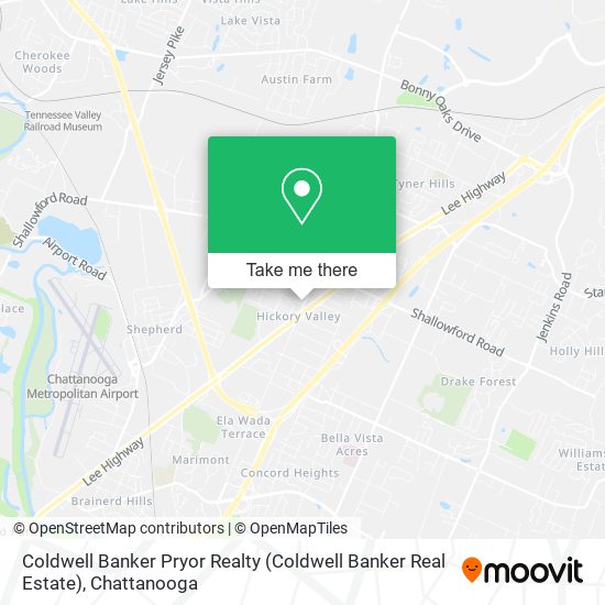 Mapa de Coldwell Banker Pryor Realty (Coldwell Banker Real Estate)