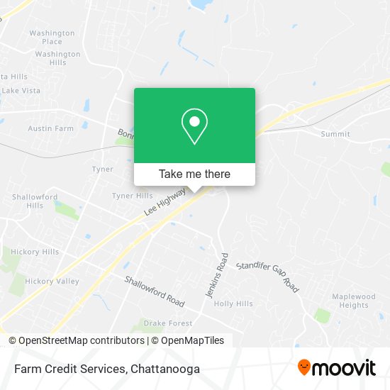 Farm Credit Services map