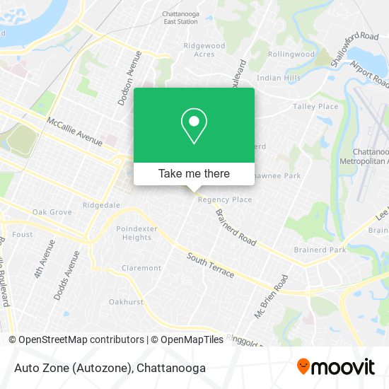Auto Zone (Autozone) map