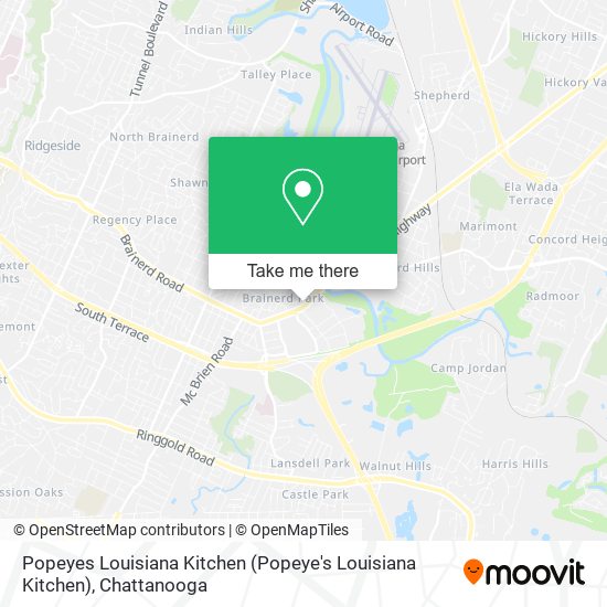 Mapa de Popeyes Louisiana Kitchen (Popeye's Louisiana Kitchen)