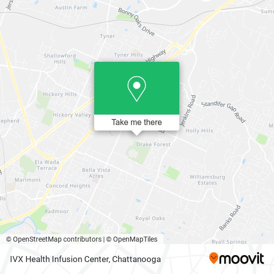 Mapa de IVX Health Infusion Center