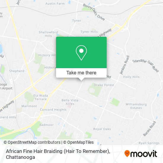 African Fine Hair Braiding (Hair To Remember) map