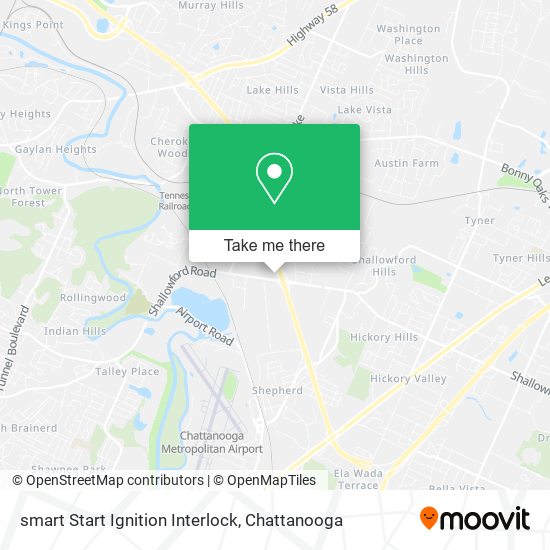 Mapa de smart Start Ignition Interlock