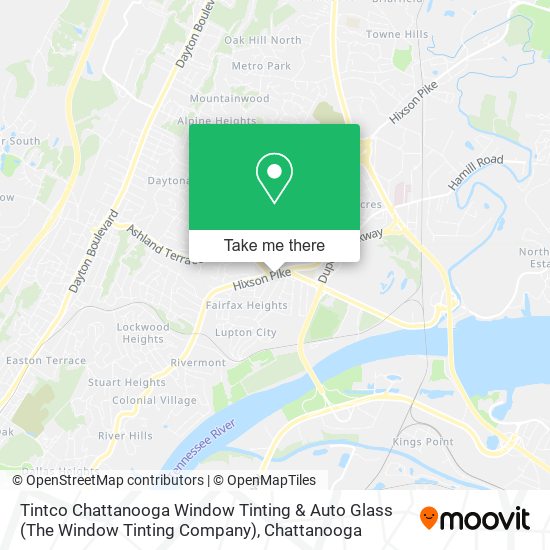 Mapa de Tintco Chattanooga Window Tinting & Auto Glass (The Window Tinting Company)