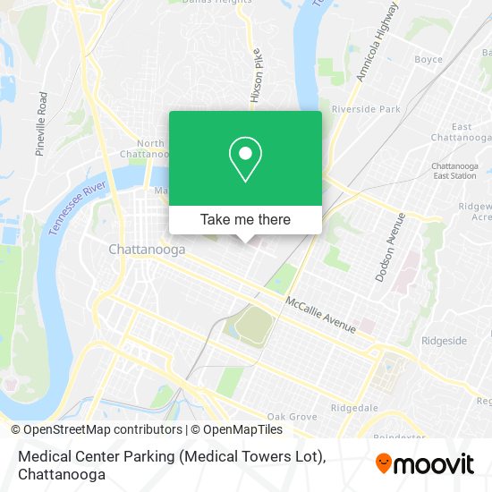 Mapa de Medical Center Parking (Medical Towers Lot)