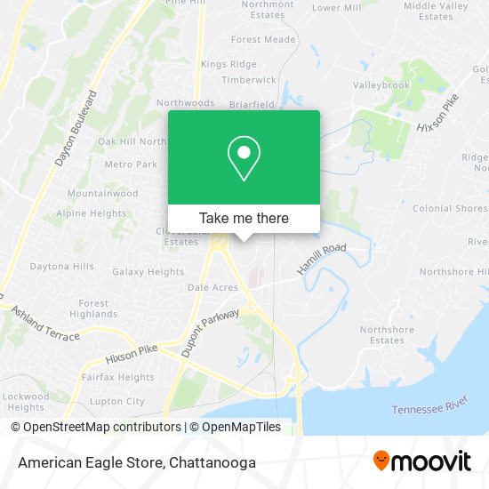 Mapa de American Eagle Store