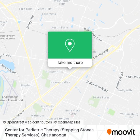 Mapa de Center for Pediatric Therapy (Stepping Stones Therapy Services)