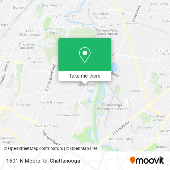 1601 N Moore Rd map