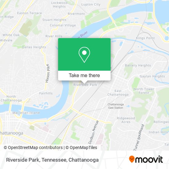 Riverside Park, Tennessee map