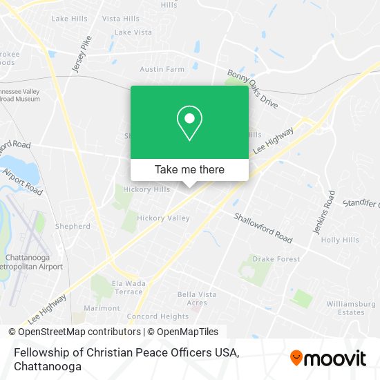 Mapa de Fellowship of Christian Peace Officers USA