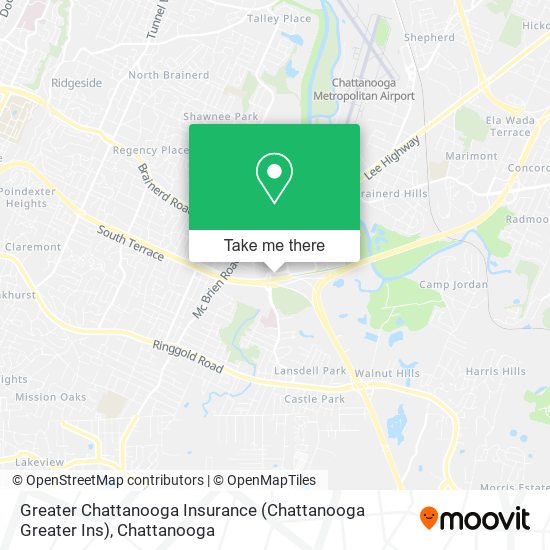 Mapa de Greater Chattanooga Insurance (Chattanooga Greater Ins)