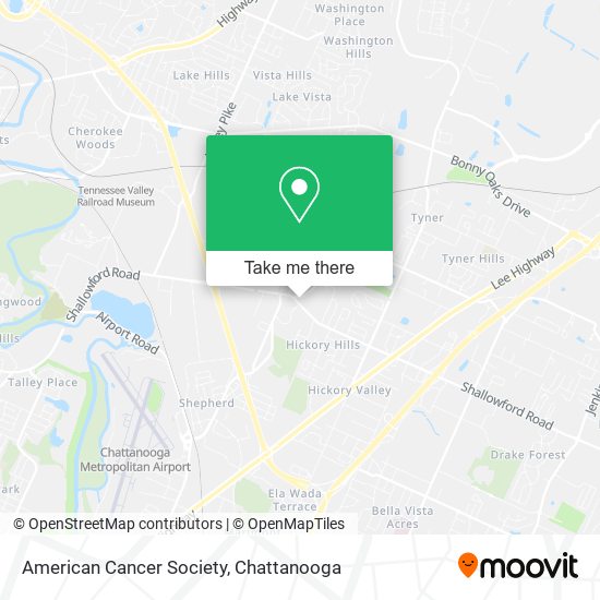 Mapa de American Cancer Society