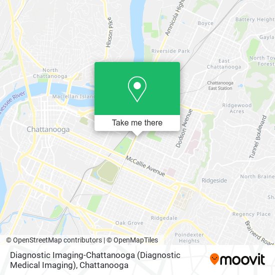 Diagnostic Imaging-Chattanooga (Diagnostic Medical Imaging) map