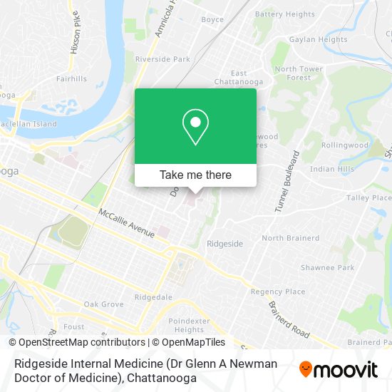 Mapa de Ridgeside Internal Medicine (Dr Glenn A Newman Doctor of Medicine)