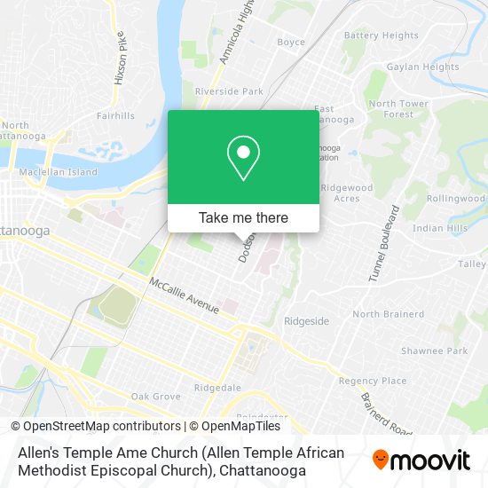 Allen's Temple Ame Church (Allen Temple African Methodist Episcopal Church) map