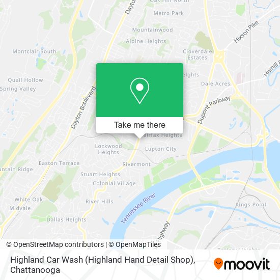 Mapa de Highland Car Wash (Highland Hand Detail Shop)