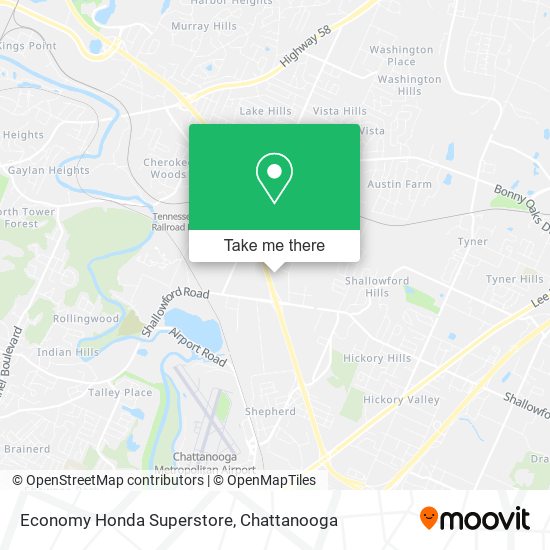 Mapa de Economy Honda Superstore