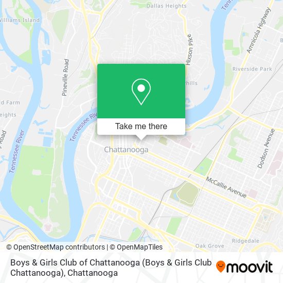 Boys & Girls Club of Chattanooga map