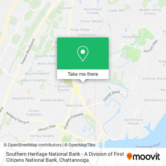 Mapa de Southern Heritage National Bank - A Division of First Citizens National Bank