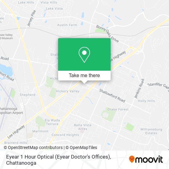 Mapa de Eyear 1 Hour Optical (Eyear Doctor's Offices)
