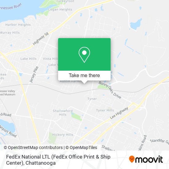 Mapa de FedEx National LTL (FedEx Office Print & Ship Center)
