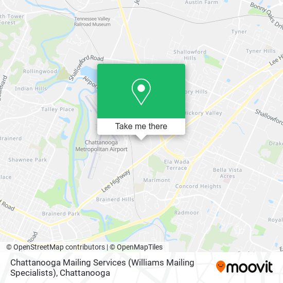 Chattanooga Mailing Services (Williams Mailing Specialists) map