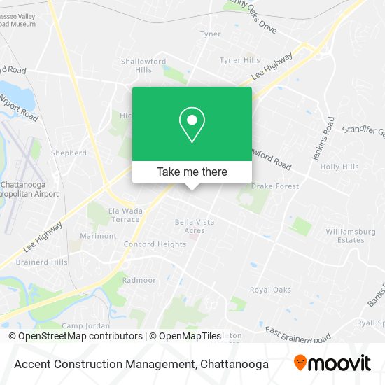 Accent Construction Management map