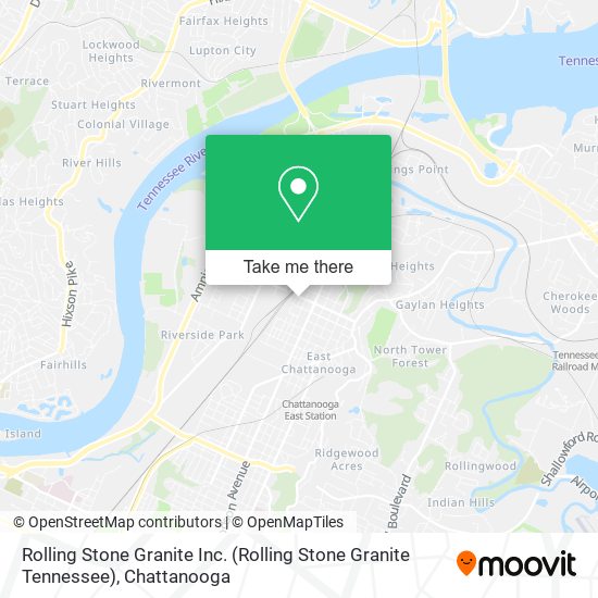 Mapa de Rolling Stone Granite Inc.