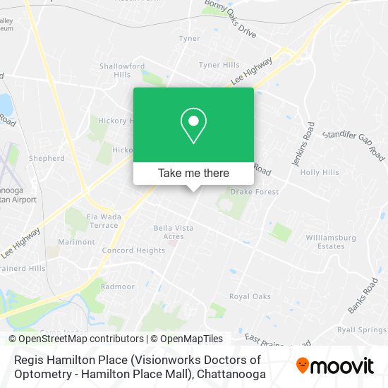 Regis Hamilton Place (Visionworks Doctors of Optometry - Hamilton Place Mall) map