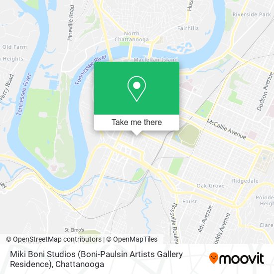 Mapa de Miki Boni Studios (Boni-Paulsin Artists Gallery Residence)