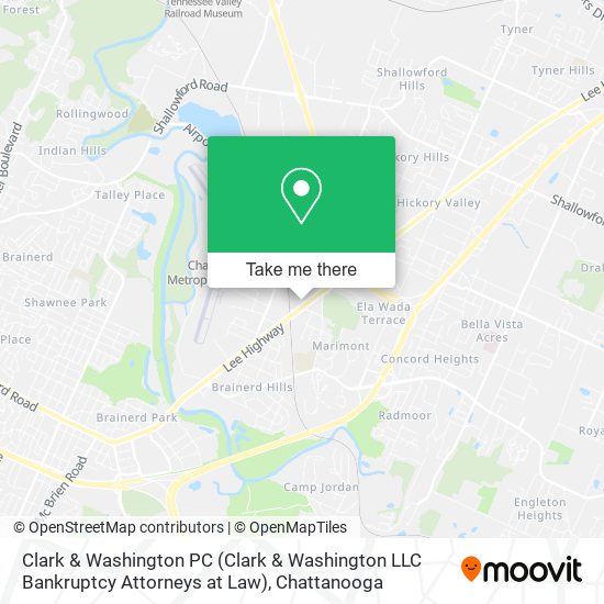 Mapa de Clark & Washington PC (Clark & Washington LLC Bankruptcy Attorneys at Law)